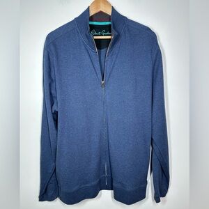 Men’s Robert Graham Blue Full Zip Sweater‎ XL